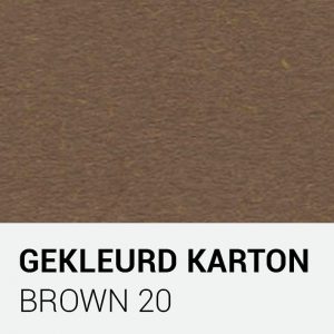 Gekleurd karton - Brown 20