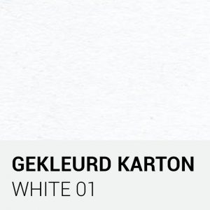 Gekleurd karton - White 01