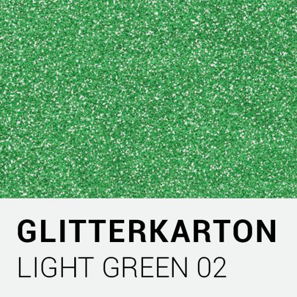 Glitterkarton - Light green 02