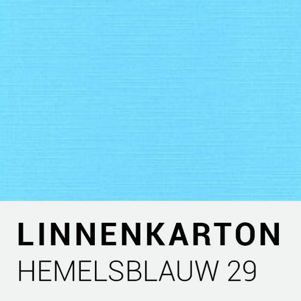 Linnenkarton - Hemelsblauw 29