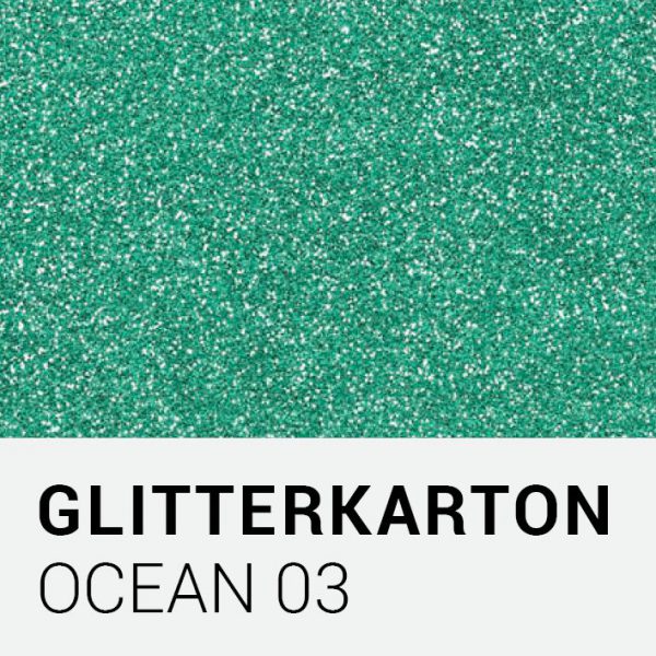 Glitterkarton - Ocean 03