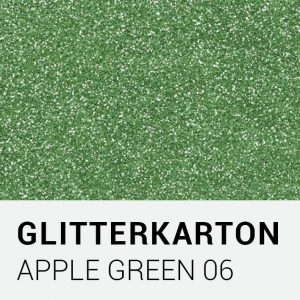 Glitterkarton - Apple green 06