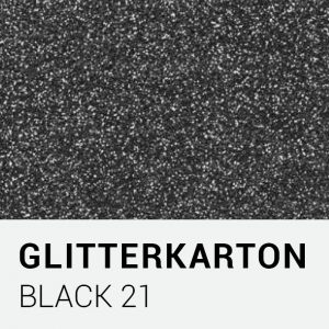 Glitterkarton - Black 21