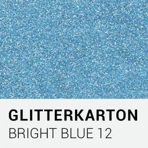 Glitterkarton - Bright blue 12