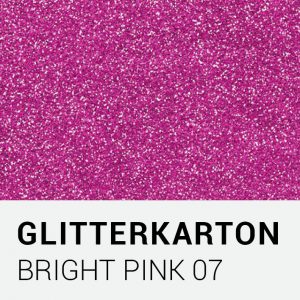 Glitterkarton - Bright pink 07