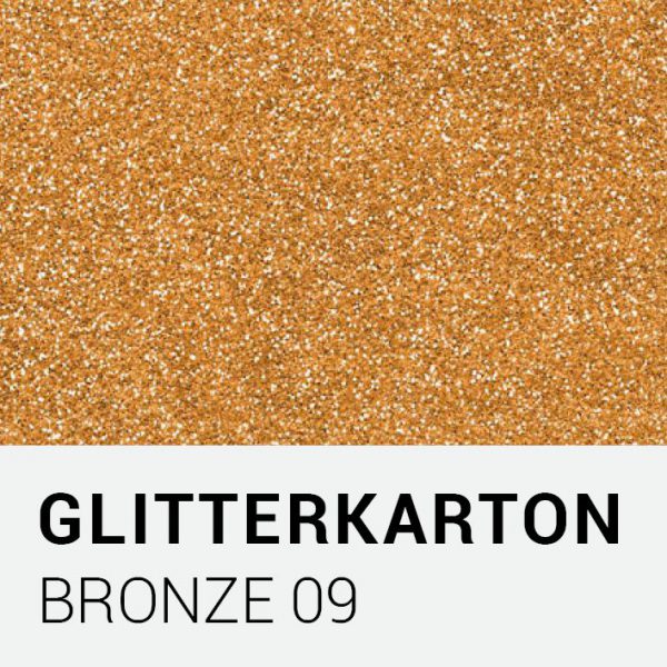 Glitterkarton - Bronze 09