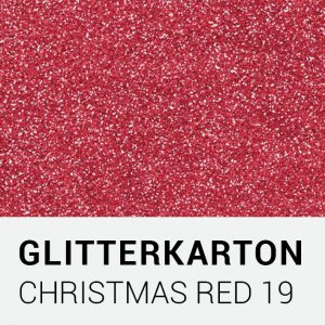 Glitterkarton - Christmas red 19