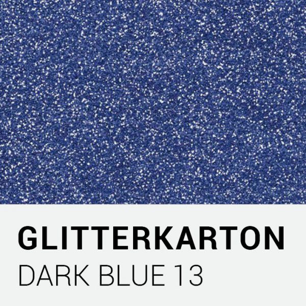 Glitterkarton - Dark blue 13
