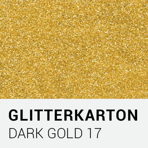 Glitterkarton - Dark gold 17