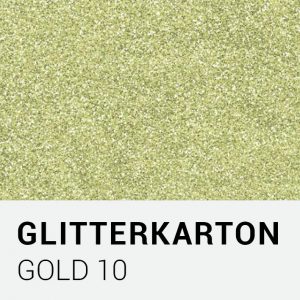 Glitterkarton - Gold 10