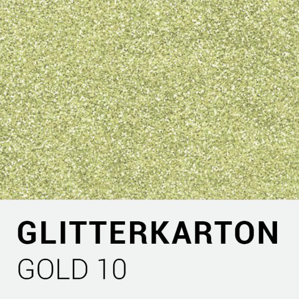 Glitterkarton - Gold 10