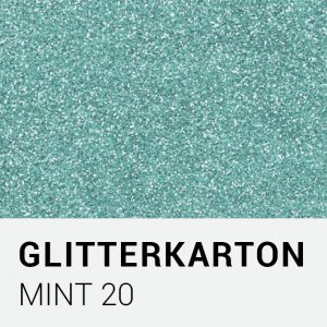 Glitterkarton - Mint 20