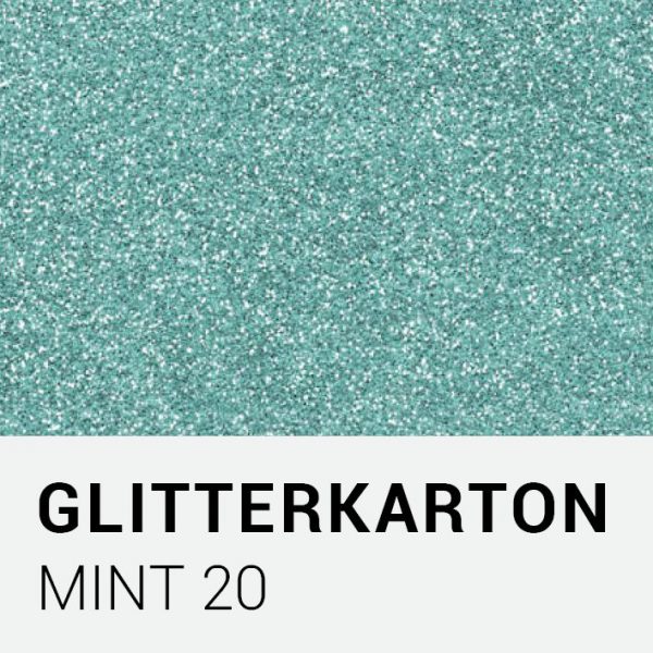 Glitterkarton - Mint 20