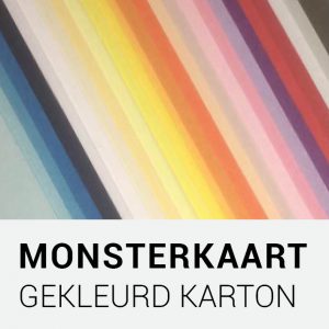 Monsterkaart - Gekleurd karton