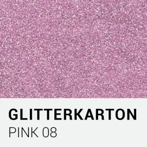 Glitterkarton - Pink 08