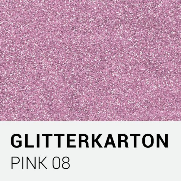 Glitterkarton - Pink 08