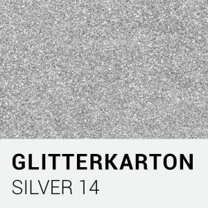 Glitterkarton - Silver 14