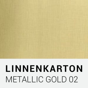 Linnenkarton - Metallic gold 02