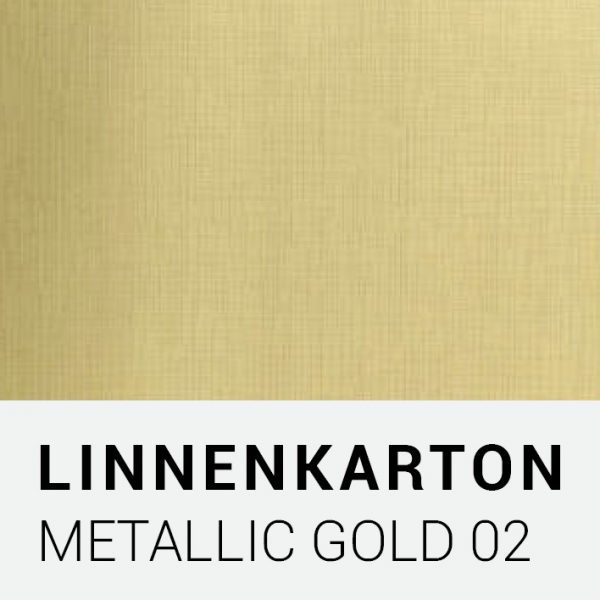 Linnenkarton - Metallic gold 02
