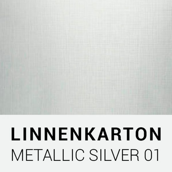 Linnenkarton - Metallic silver 01