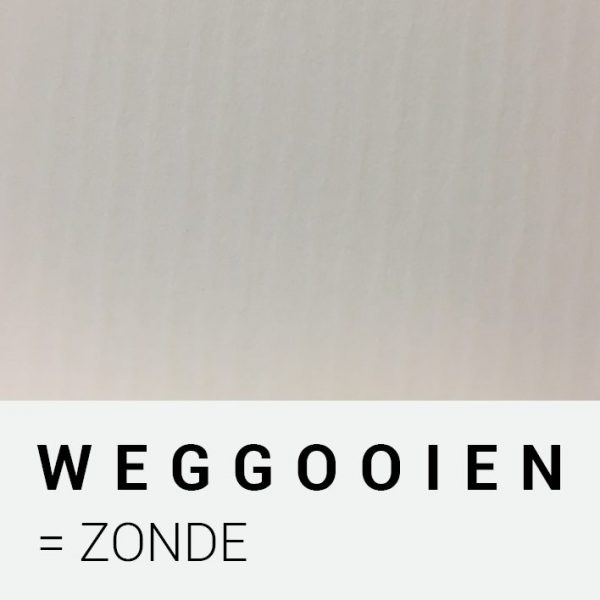 Weggooien=zonde - A4 (10 vel)