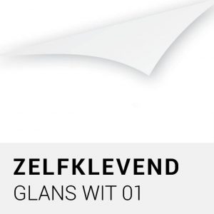 Zelfklevend - Glans wit 01