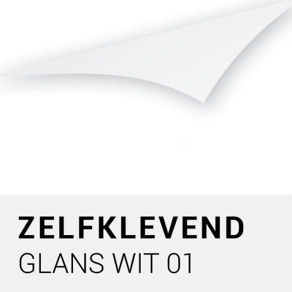 Zelfklevend - Glans wit 01