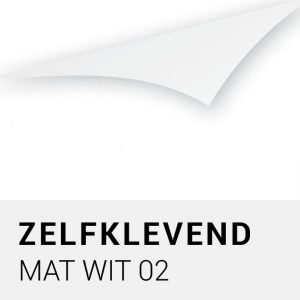 Zelfklevend - Mat wit 02