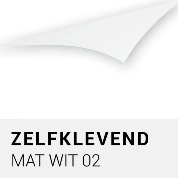 Zelfklevend - Mat wit 02