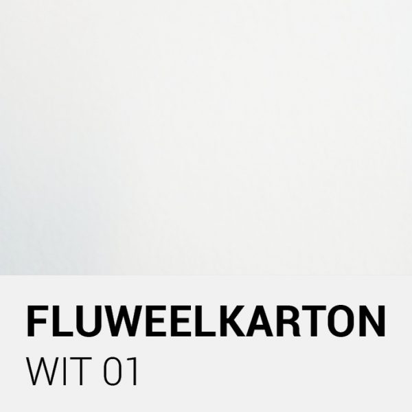Fluweelkarton - Wit 01 A4