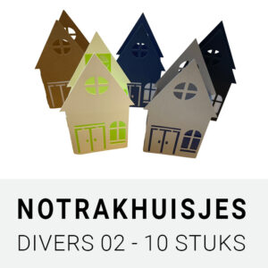 Notrakhuisjes - 10 huizen met wit cromatico