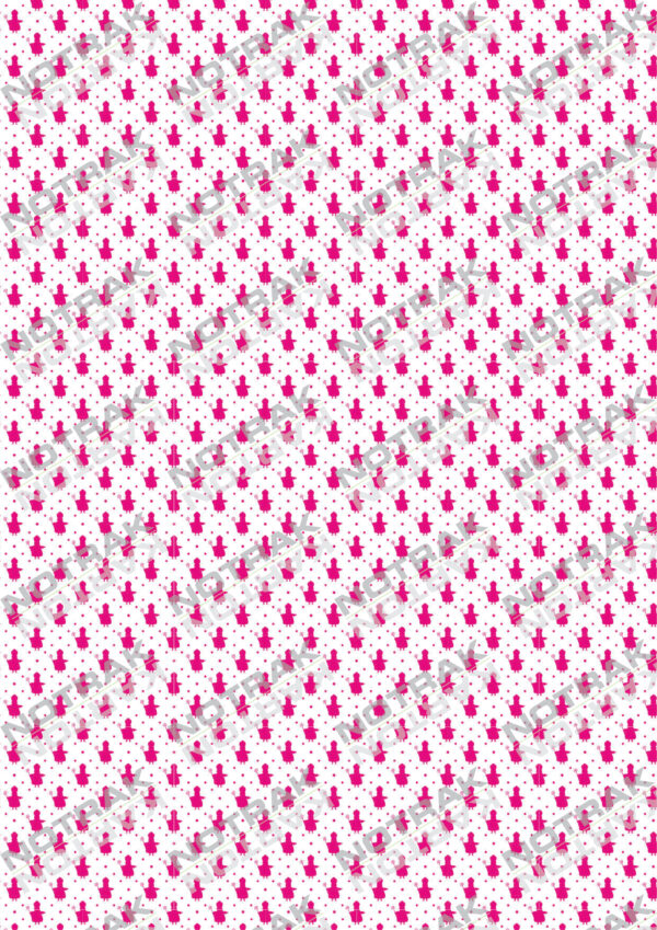 Sinterklaaspapier 02 - Roze met Sinterklaas